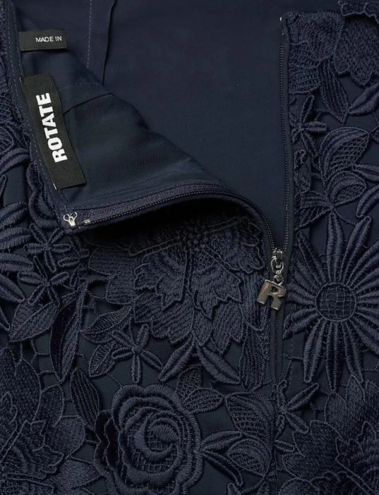 Kvinnor ROTATE Birger Christensen Kjolar|3D LACE PENCIL SKIRT - Midi kjolar