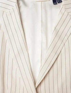 Kvinnor GANT Kavajer|D2. PINSTRIPE BELTED BLAZER - Kavajer med skärp