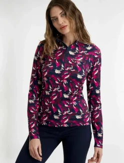 Kvinnor Calvin Klein Golf Underställ|Underställ|DAKOTA QUARTER ZIP TOP - Underställströjor