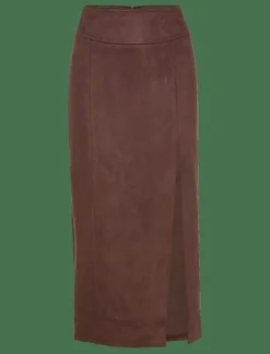 Bardot DANTE VEGAN SUEDE MIDI SKIRT - Midi kjolar|Kvinnor Kjolar
