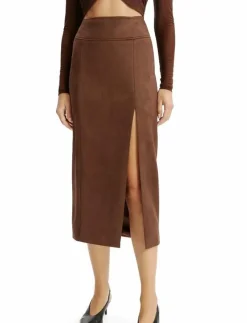 Bardot DANTE VEGAN SUEDE MIDI SKIRT - Midi kjolar|Kvinnor Kjolar