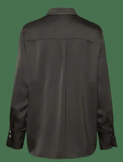 Kvinnor Dante6 Blusar & Skjortor|-Louda satin long shirt - Långärmade