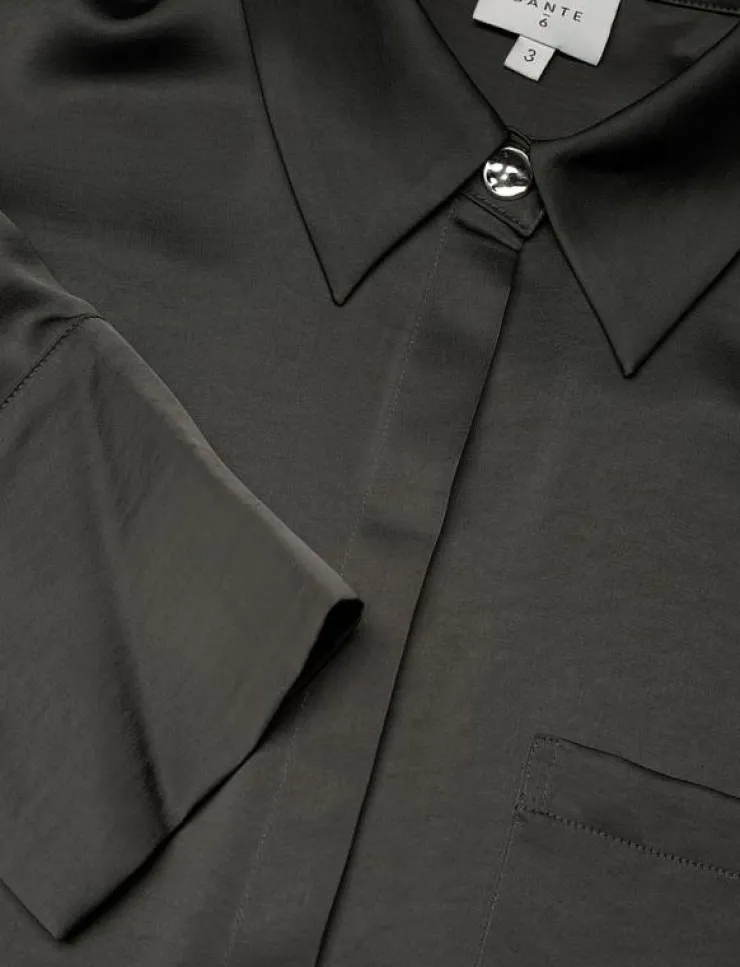 Kvinnor Dante6 Blusar & Skjortor|-Louda satin long shirt - Långärmade