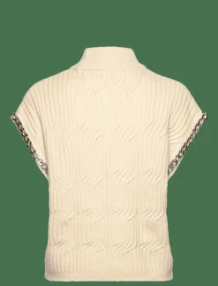 Dante6 -Meloe sleeveless chain sweater - Stickade västar|Kvinnor Västar