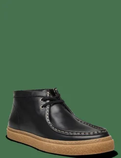 Fred Perry DAWSON MID OIL PULL UP LTHR - Moc toe skor| Finskor