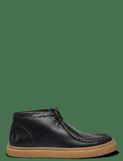 Fred Perry DAWSON MID OIL PULL UP LTHR - Moc toe skor| Finskor