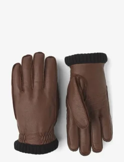 Hestra Handskar|Deerskin Primaloft Rib Black - Fingervantar