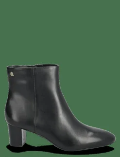 Lauren Ralph Lauren Demi Burnished Leather Bootie - Ankelboots med klack|Kvinnor Boots