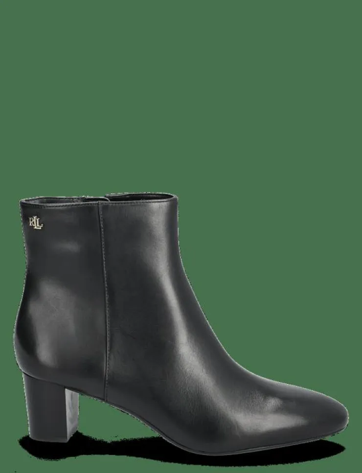 Lauren Ralph Lauren Demi Burnished Leather Bootie - Ankelboots med klack|Kvinnor Boots
