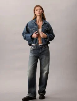 Calvin Klein Jeans DENIM BUBBLE JACKET TINTED ORCHA - Overshirts|Kvinnor Overshirts
