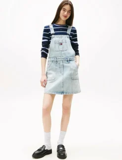 Tommy Jeans DENIM DUNGAREE DRESS DI2014 - Hängselbyxor|Kvinnor Hängselbyxor