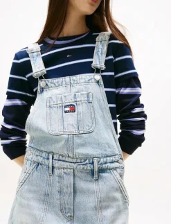 Tommy Jeans DENIM DUNGAREE DRESS DI2014 - Hängselbyxor|Kvinnor Hängselbyxor