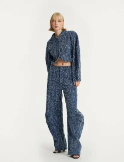 Kvinnor ROTATE Birger Christensen Jeans|DENIM LOOSE FIT PANTS - Vida byxor