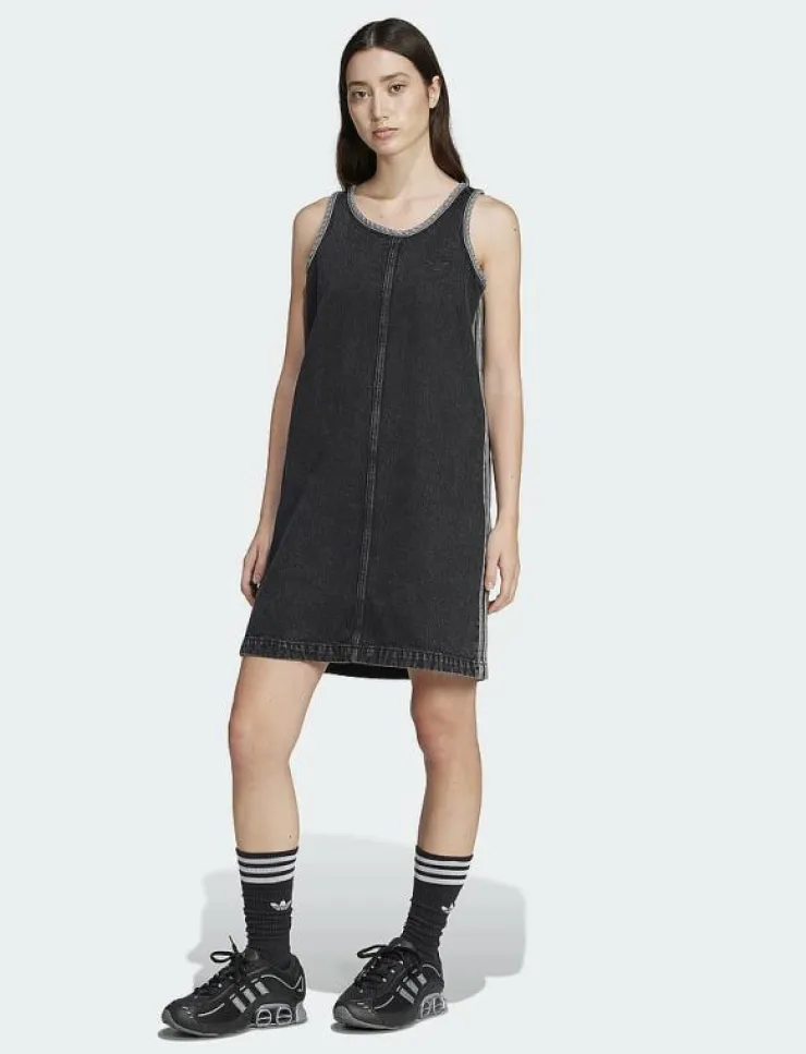 adidas Originals DENIM 3S DRESS - Klänningar|Kvinnor Klänningar & Kjolar