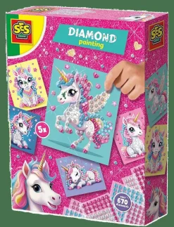 Barn SES Creative Rita & Pyssla|Diamond Painting - Unicorn - Pysselset