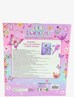 Barn Robetoy Rita & Pyssla|DIARY SET w FEATHER PEN - Kalendrar & Anteckningsblock