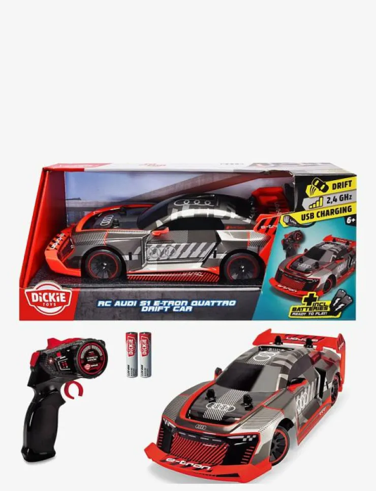 Barn Dickie Toys Radiostyrda Leksaker|Audi S1 E-Tron Quattro Drift Radiostyrd Bil 1:16 - Radiostyrd leksak