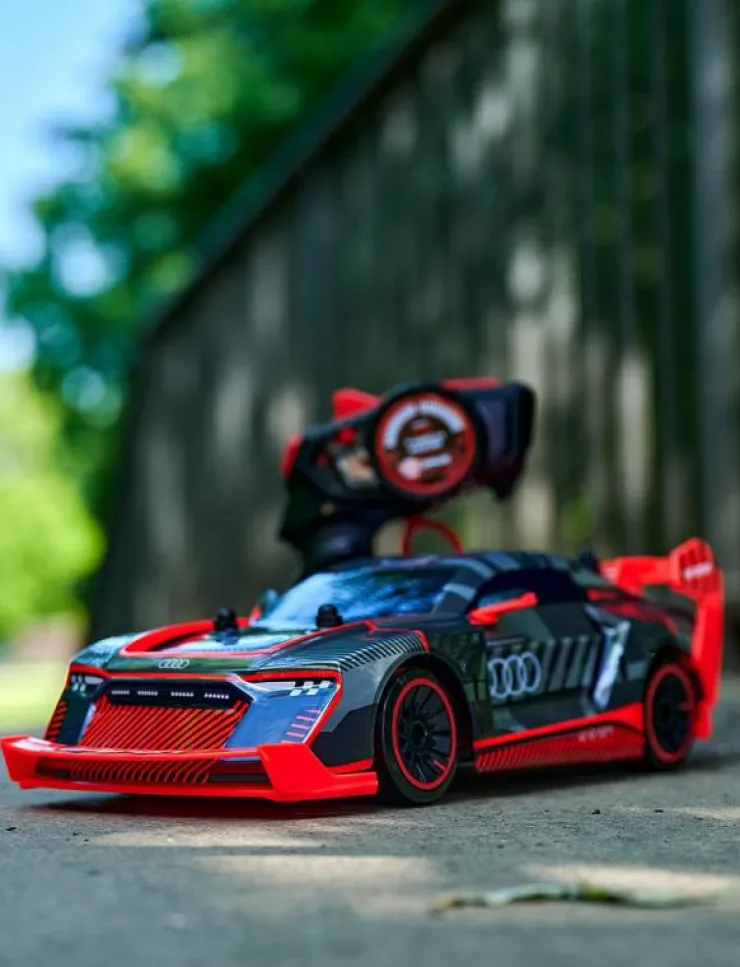 Barn Dickie Toys Radiostyrda Leksaker|Audi S1 E-Tron Quattro Drift Radiostyrd Bil 1:16 - Radiostyrd leksak