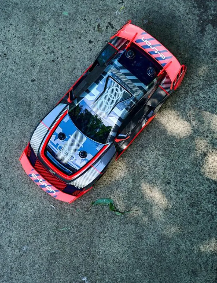 Barn Dickie Toys Radiostyrda Leksaker|Audi S1 E-Tron Quattro Drift Radiostyrd Bil 1:16 - Radiostyrd leksak