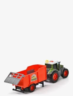 Barn Dickie Toys Leksaksfordon & Bilar|Fendt Traktor med Trailer - Traktorer