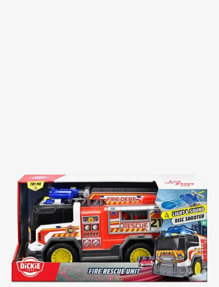 Barn Dickie Toys Leksaksfordon & Bilar|Fire Rescue Unit, 30 cm - Leksaksbil
