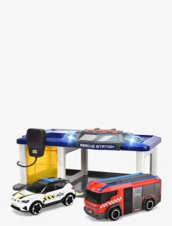 Barn Dickie Toys Leksaksfordon & Bilar|Norwegian Rescue Station with 2 Vehicles - Leksaksbil