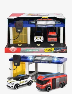 Barn Dickie Toys Leksaksfordon & Bilar|Norwegian Rescue Station with 2 Vehicles - Leksaksbil