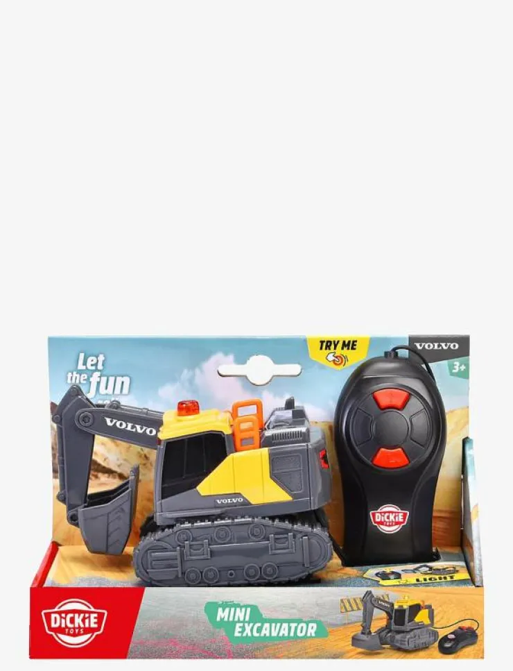 Dickie Toys Volvo Mini Grävmaskin Sladdstyrd - Radiostyrd leksak|Barn Radiostyrda Leksaker