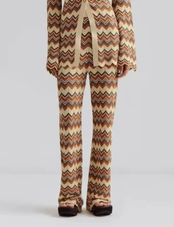 Malina Ditte flared knitted pants - Byxor|Kvinnor Byxor