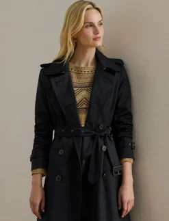Lauren Ralph Lauren Double-Breasted Belted Trench Coat - Trenchcoats|Kvinnor Jackor & Kappor