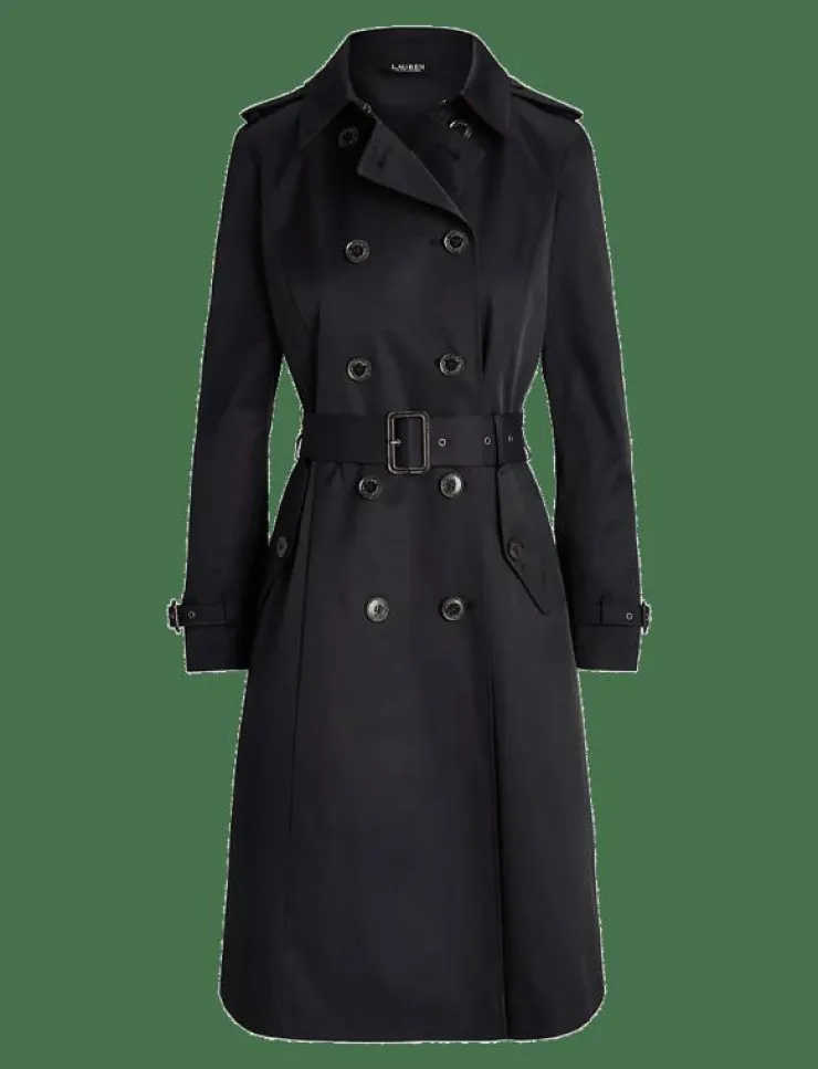 Lauren Ralph Lauren Double-Breasted Belted Trench Coat - Trenchcoats|Kvinnor Jackor & Kappor