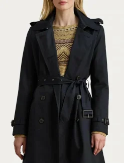 Lauren Ralph Lauren Double-Breasted Belted Trench Coat - Trenchcoats|Kvinnor Jackor & Kappor