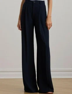 Lauren Ralph Lauren Double-Faced Georgette Wide-Leg Pant - Vida byxor|Kvinnor Plus Size & Curvy|Byxor