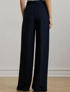 Lauren Ralph Lauren Double-Faced Georgette Wide-Leg Pant - Vida byxor|Kvinnor Plus Size & Curvy|Byxor
