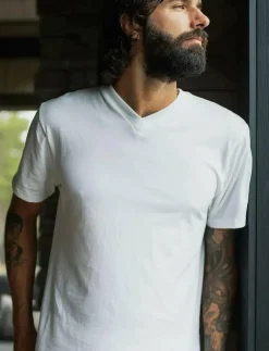 Dovre Pyjamas|T-shirts V-neck organic. - Pyjamasöverdelar