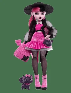 Barn Monster High Dockor & Tillbehör|Draculaura Fashion Doll with Pet Count Fabulous and Accessories - Dockor