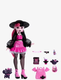 Barn Monster High Dockor & Tillbehör|Draculaura Fashion Doll with Pet Count Fabulous and Accessories - Dockor