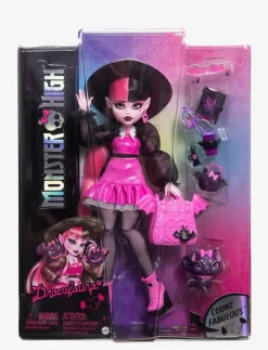 Barn Monster High Dockor & Tillbehör|Draculaura Fashion Doll with Pet Count Fabulous and Accessories - Dockor