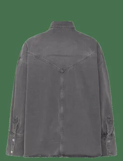 REMAIN Birger Christensen DRAPY DENIM SHIRT - Overshirts|Kvinnor Overshirts