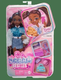 Barn Barbie Dockor & Tillbehör|Dream Besties “Brooklyn” Fashion Doll with 8 Video & Music Themed Accessories - Dockor