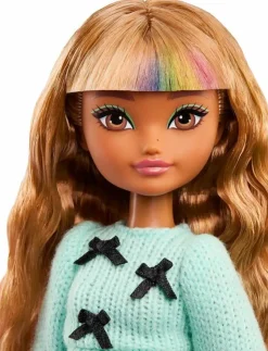 Barn Barbie Dockor & Tillbehör|Dream Besties Zia Fashion Doll with 7 Hair & Moon Themed Accessories - Dockor