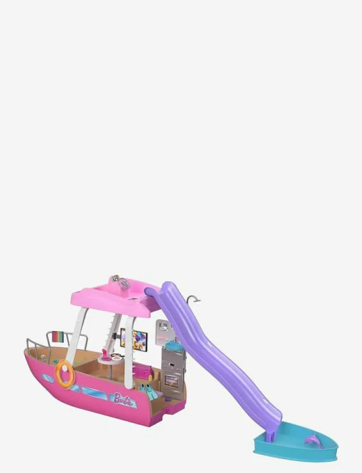 Barn Barbie Dockor & Tillbehör|Dream Boat Playset with Pool, Slide and 20+ Accessories - Docktillbehör