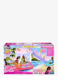 Barn Barbie Dockor & Tillbehör|Dream Boat Playset with Pool, Slide and 20+ Accessories - Docktillbehör