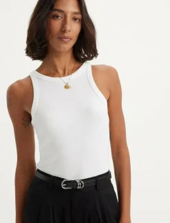 Kvinnor Levi's® T-Shirts & Toppar|DREAMY TANK WHITE + - Linnen