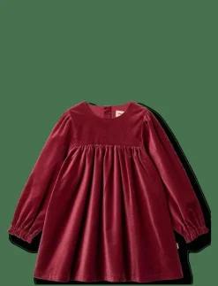 Wheat Dress L/S Elvira - Långärmade vardagsklänningar|Barn Klänningar & Kjolar