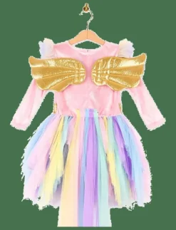 Den goda fen DRESS UNICORN w DIADEM - Maskeradkläder|Barn Maskeradkläder & Tillbehör