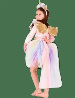 Den goda fen DRESS UNICORN w DIADEM - Maskeradkläder|Barn Maskeradkläder & Tillbehör