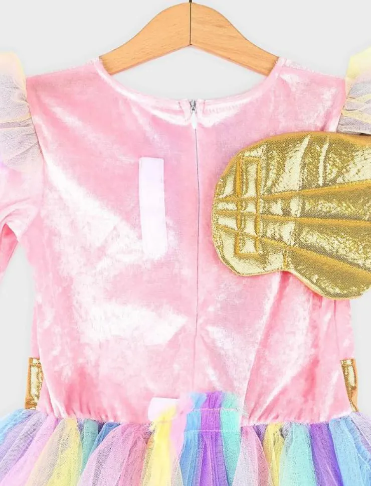 Den goda fen DRESS UNICORN w DIADEM - Maskeradkläder|Barn Maskeradkläder & Tillbehör