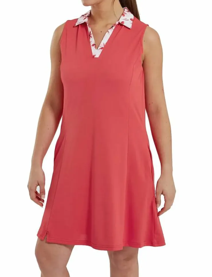 FootJoy Dress with Floral Trim - Klänningar|Kvinnor Klänningar & Kjolar|Klänningar