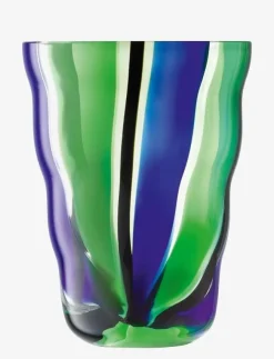 LSA International Dricksglas Folk Black/Blue/Green Set 2 LSA - Dricksglas| Glas